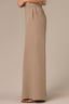 Pond Green Skyrise Banded Elastic Pull-On Waist Pintuck Palazzo Knit Glider Pant
