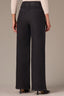 Washed Black Artisanal Denim Contour Shape Technology Skyrise Double Waistband Angled Dart Seam Hook Zip Closure V-Pocket Wide Leg Trouser Pant