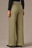 Lily Pad Skyrise Button Fly Seaming V-Shaped Back Yoke Contour Shape Technology Wide Leg Pant