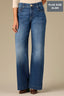 Blue Denim Contour Shape Technology High Rise Sam Wide Leg Plus Size Jean