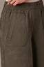 Laurel Wreath Contour Shape Technology Skyrise Patch Pocket Angled Dart Seam Elastic Pull On Waist Faux Fly Palazzo Pant