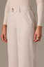 Stone Skyrise Double Button Faux Back Pocket Center Front Seam Contour Shape Technology Wide Leg Pant