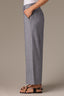 Indigo Skyrise Double Button Faux Back Pocket Center Front Seam Contour Shape Technology Wide Leg Pant