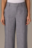 Indigo Skyrise Double Button Faux Back Pocket Center Front Seam Contour Shape Technology Wide Leg Pant