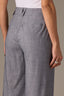 Indigo Skyrise Double Button Faux Back Pocket Center Front Seam Contour Shape Technology Wide Leg Pant