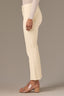 Ecru High Rise Tatum Cropped Reverse Finish Fray Hem Contour Shape Technology Itty Bitty Flare Petite Jean