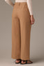 Toasted Coconut Skyrise Elastic Pull-On Waist Faux Back Pocket Side Panel Contour Shape Technology Wide Leg Glider Pants