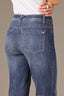 Blue Artisanal Denim Logan High Rise Distressed Hem Contour Shape Technology Vintage Skinny Jean