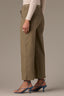 Laurel Oak Ultra Skyrise Elastic Pull On Waist Tie Angled Pocket Seaming Detail V-Yoke Contour Shape Technology Relaxed Straight Leg Petite Pant