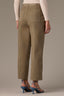 Laurel Oak Ultra Skyrise Elastic Pull On Waist Tie Angled Pocket Seaming Detail V-Yoke Contour Shape Technology Relaxed Straight Leg Petite Pant