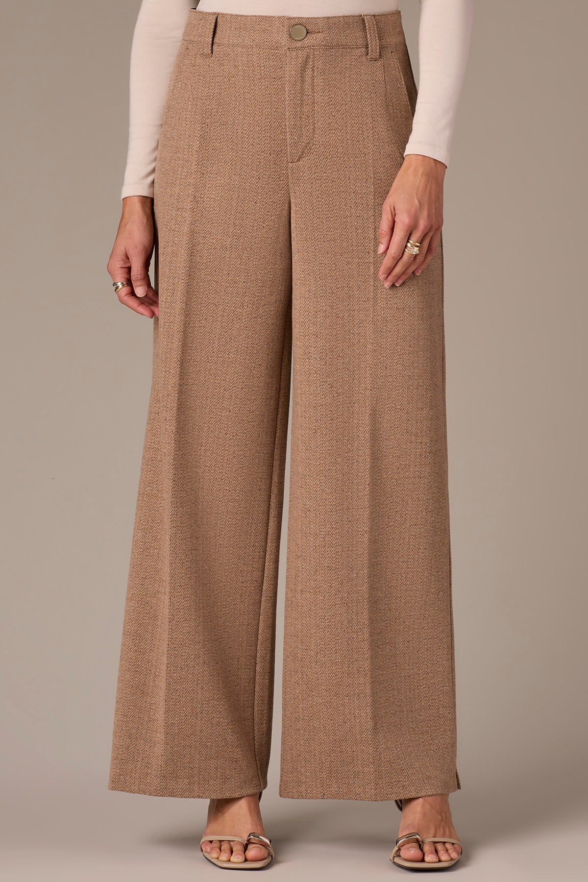 Whitney Skyrise Wide Leg Pants with Slit Hem – Wit & Wisdom