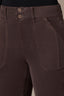 Espresso Contour Shape Technology High Rise Double Button Elastic Waistband Madison Utility Itty Bitty More Boot Petite Pant