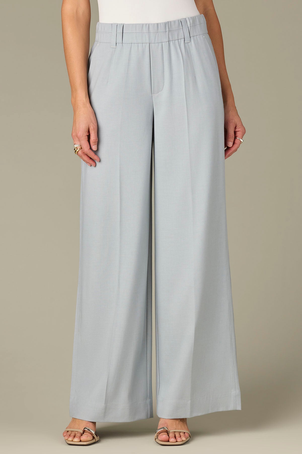 Skyrise Pull-On Double Side Seam Wide Leg Trousers – Wit & Wisdom