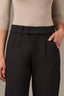 Black Contour Shape Technology Skyrise Side Panel Plus Size Trouser Pant