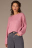 New Rose Long Sleeve Scallop Boat Neck Crochet Embroidered Sweater