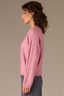 New Rose Long Sleeve Scallop Boat Neck Crochet Embroidered Sweater