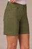 Celadon Mid-Rise Contour Shape Technology Stretch Twill Short