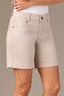 Flax Mid-Rise Contour Shape Technology Stretch Twill Short