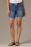 Blue Denim Mid-Rise Contour Shape Technology 7-Inch Inseam Short