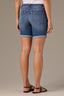 Blue Denim Mid-Rise Contour Shape Technology 7-Inch Inseam Short