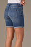 Blue Denim Mid-Rise Contour Shape Technology 7-Inch Inseam Short