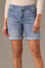 Light Blue Denim Mid-Rise Contour Shape Technology 7-Inch Inseam Short