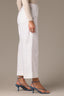 Optic White Denim Skyrise Seaming Cropped Hem Dart Seam Contour Shape Technology Whitney Wide Leg Jean