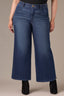 Indigo Denim Whitney Skyrise Wide Leg Tulip Hem Plus Size Jean