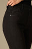 Black Denim Contour Shape Technology Skyrise V-Yoke Raw Hem Rhinestone Detail Bennett Barely Boot Plus Size Jean