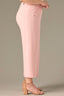 Rose Bloom Skyrise Elastic Pull-On Waist Faux Back Pocket Side Panel Contour Shape Technology Wide Leg Glider Plus Size Pants
