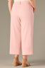 Rose Bloom Skyrise Elastic Pull-On Waist Faux Back Pocket Side Panel Contour Shape Technology Wide Leg Glider Plus Size Pants