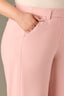 Rose Bloom Skyrise Elastic Pull-On Waist Faux Back Pocket Side Panel Contour Shape Technology Wide Leg Glider Plus Size Pants