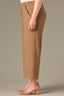 Toasted Coconut Skyrise Elastic Pull-On Waist Faux Back Pocket Side Panel Contour Shape Technology Wide Leg Glider Plus Size Pants
