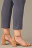 Shadow High Rise Contour Shape Technology Seaming Micro Slit Hem Straight Leg Plus Size Pant