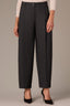 Black Brown Multi Contour Shape Technology Ultra Skyrise Angled Dart Seam Patch Pocket Pleated Petite Relaxed Barrel Leg Trouser