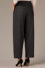 Black Brown Multi Contour Shape Technology Ultra Skyrise Angled Dart Seam Patch Pocket Pleated Petite Relaxed Barrel Leg Trouser