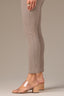 Brindle Olive Contour Shape Technology High Rise Micro Slit Hem Charlotte Petite Ankle Skimmer Pant