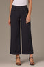 Black Contour Shape Technology High Rise Cropped Ankle Hem Sam Wide Leg Pant