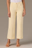 Lemon Lush Contour Shape Technology High Rise Cropped Ankle Hem Sam Wide Leg Pant