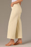 Lemon Lush Contour Shape Technology High Rise Cropped Ankle Hem Sam Wide Leg Pant