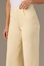 Lemon Lush Contour Shape Technology High Rise Cropped Ankle Hem Sam Wide Leg Pant