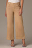 Vintage Walnut Contour Shape Technology High Rise Cropped Ankle Hem Sam Wide Leg Pant