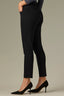 Black Contour Shape Technology High Rise Sweetheart Shaped Back Yoke Raw Hem Strings Charlotte Ankle Skimmer Petite Jean