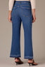Blue Artisanal Denim Contour Shape Technology High Rise Clean Finish Release Side Slit Hem Bennett Barely Boot Petite Jean