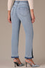 Light Blue Vintage Denim Contour Shape Technology High Rise Clean Finish Release Side Slit Hem Bennett Barely Boot Petite Jean