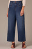 Blue Denim Contour Shape Technology High Rise V-Pocket V-Yoke Front Panel Barely Barrel Jean