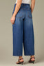 Blue Denim Contour Shape Technology High Rise V-Yoke V-Shaped Pockets Front Panels Petite Barely Barrel Jean