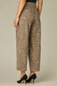 Brown Black Leopard Contour Shape Technology High Rise V-Shaped Front Pockets Front Panels Leopard Print Barely Barrel Jean
