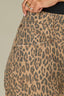 Brown Black Leopard Contour Shape Technology High Rise V-Shaped Front Pockets Front Panels Leopard Print Barely Barrel Jean