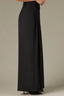 Black Luxe Leisure Skyrise Triple Pleated Side Entry Pocket Palazzo Pant